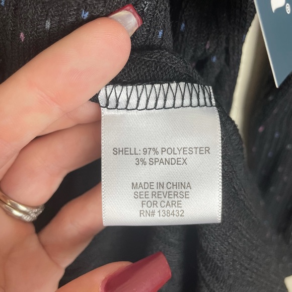 NWT ModCloth Size Medium Black Knit On The Town Faux Wrap Dress - Picture 10 of 10